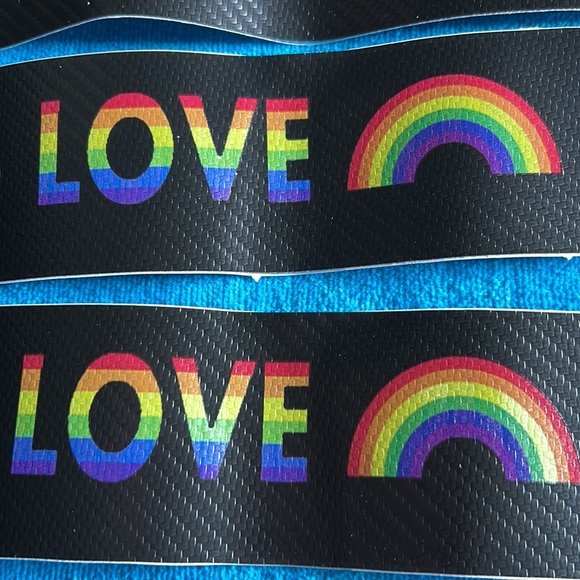 🌈 Rainbow Love is Love carbon fiber door sill/ protector - Picture 4 of 6